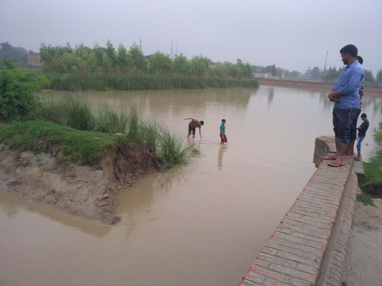 20 acres of submerged in canal break