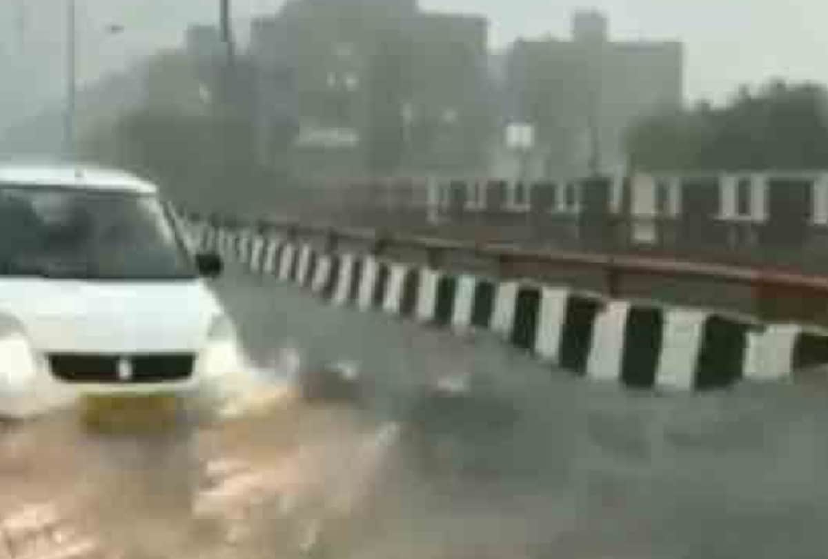 hindon elevated road flooded with water after 26 july rain in delhi ncr was fake