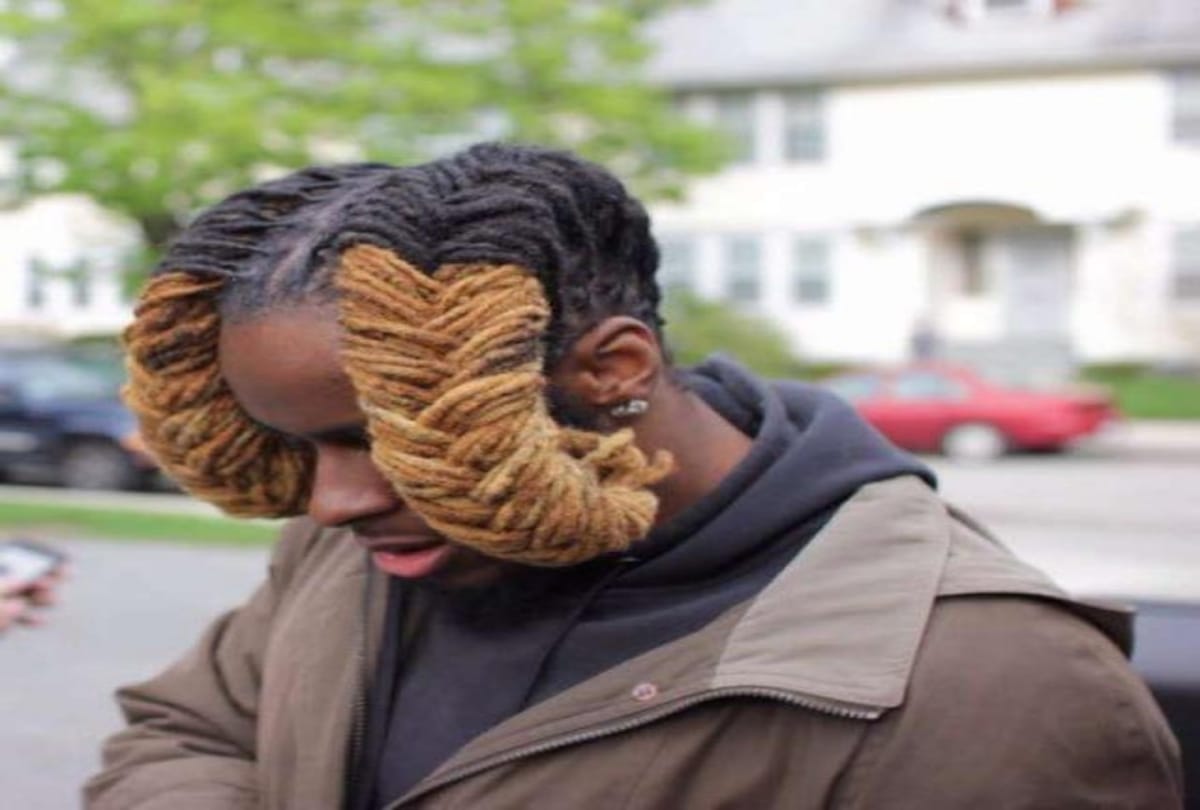 Funny picture of Hairdresser experiment on these ten people
