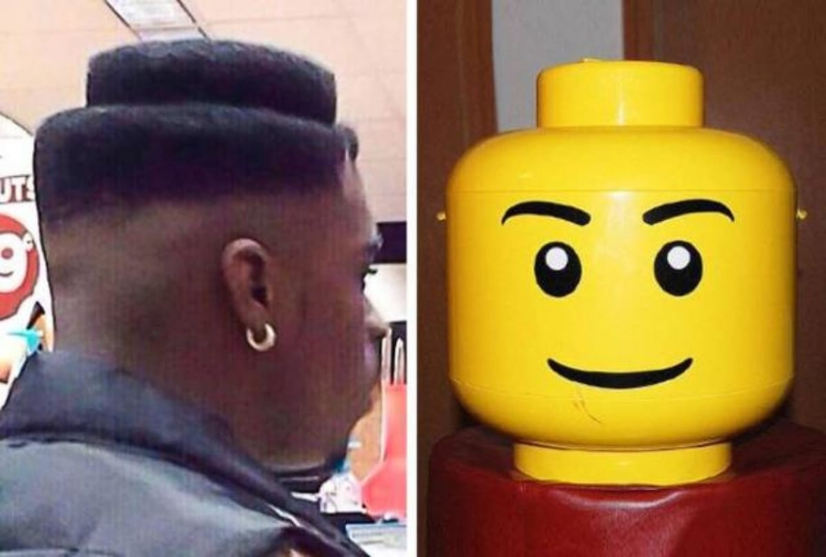Funny picture of Hairdresser experiment on these ten people