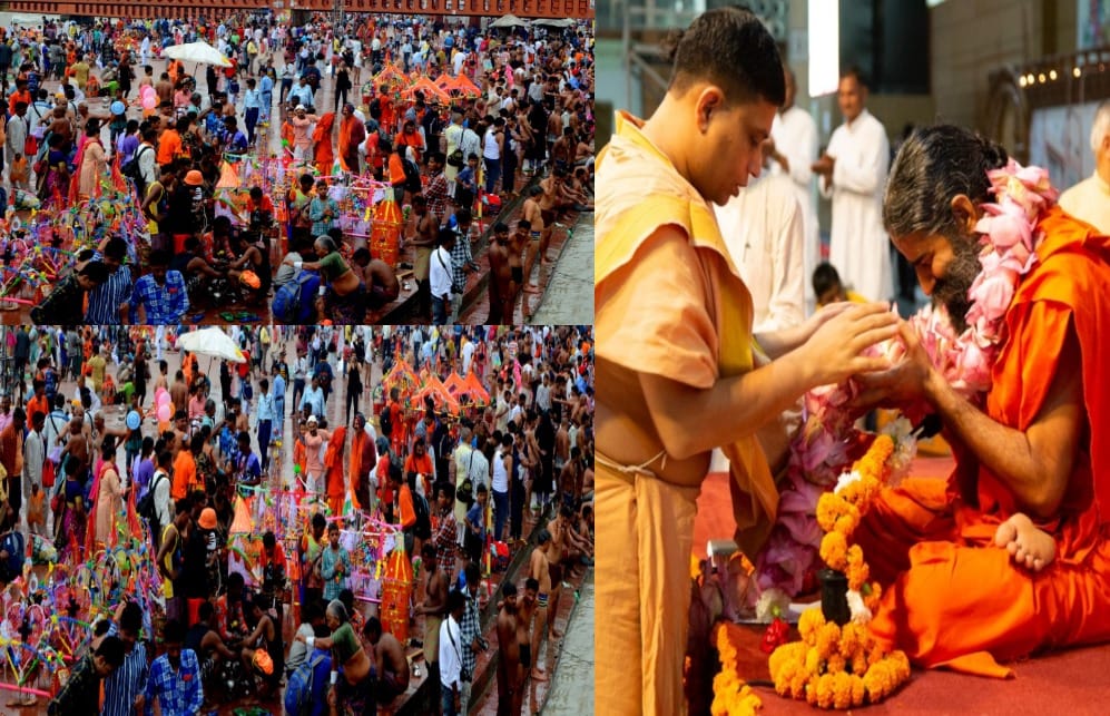 ganga snan in guru purnima, Many celebrities Arrived to receive blessings gurus