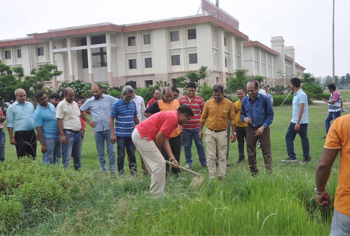 Invertis university organized a swachchta abhiyan program