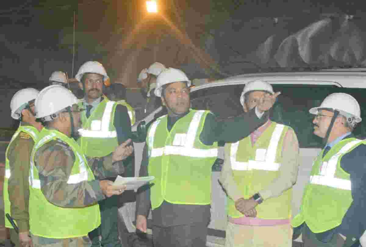 cm jairam thakur visited rohtang tunnel at kullu