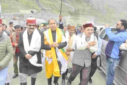 cm jairam thakur visited rohtang tunnel at kullu