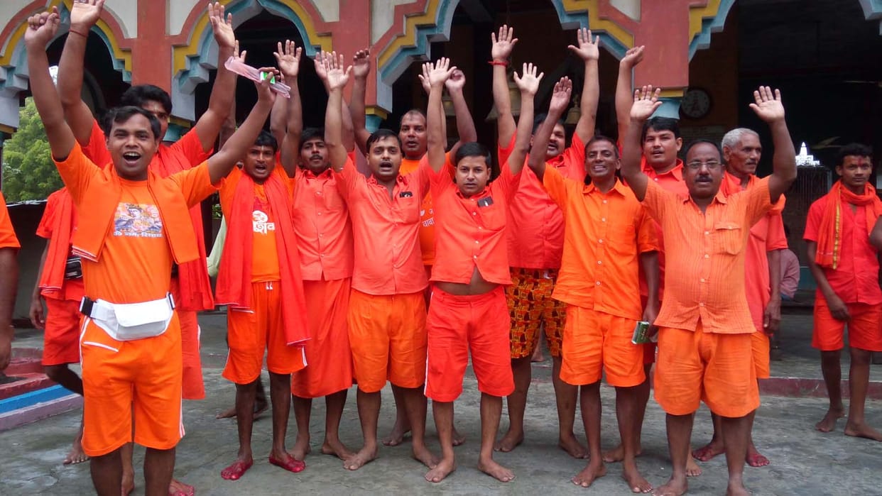 Kanwaria left Baba Dham