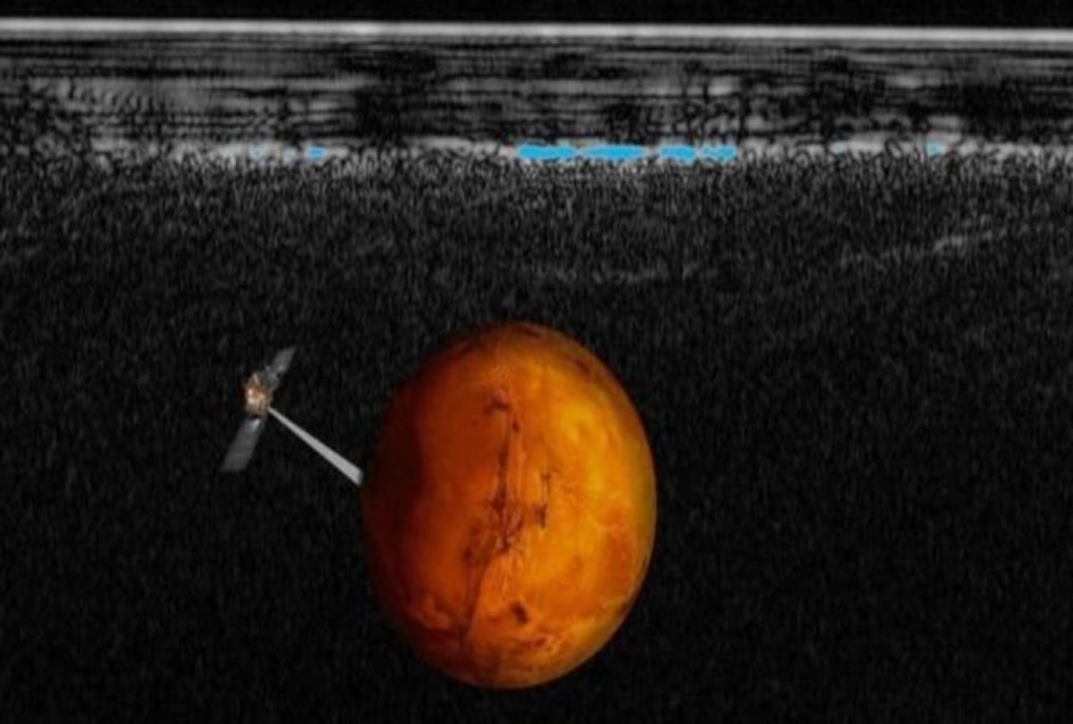 The lake of liquid water found on Mars