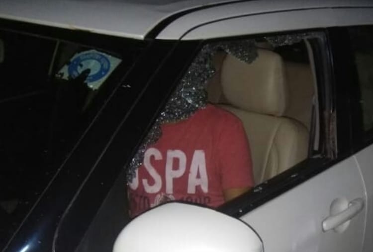 criminals attacked on car of businessman in lucknow