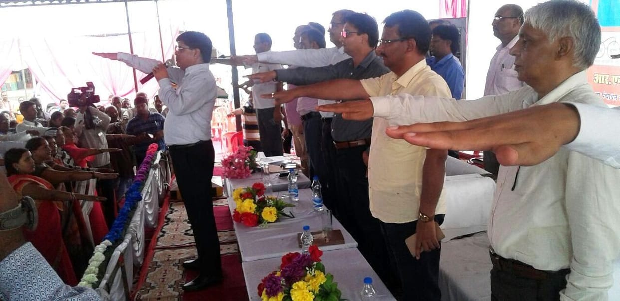 D.M. administered oath of cleanliness