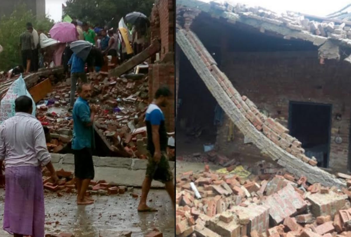 UP: Women drowning in the wreckage waslooking for life, see in pictures