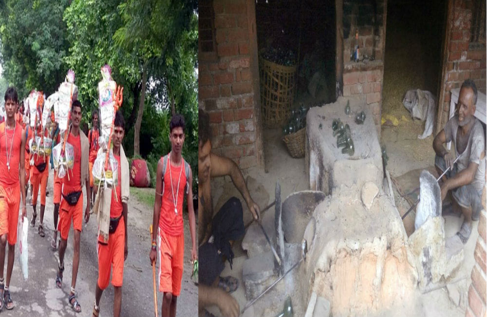 Muslims makes pot of gangajal for kanwar yatra