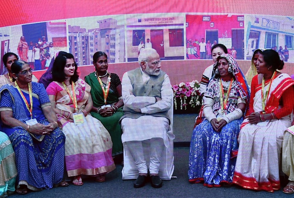 Women express their emotions after meeting PM Modi.