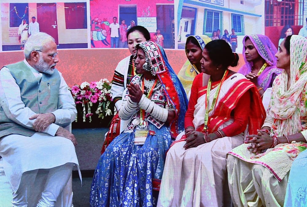 Women express their emotions after meeting PM Modi.