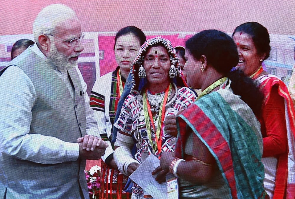 Women express their emotions after meeting PM Modi.