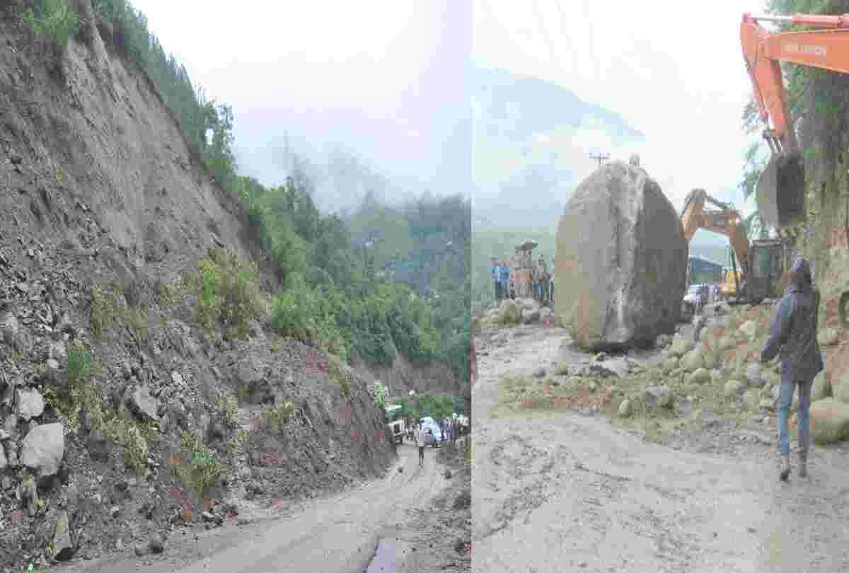 landslides and flood in himachal due to heavy rainfall