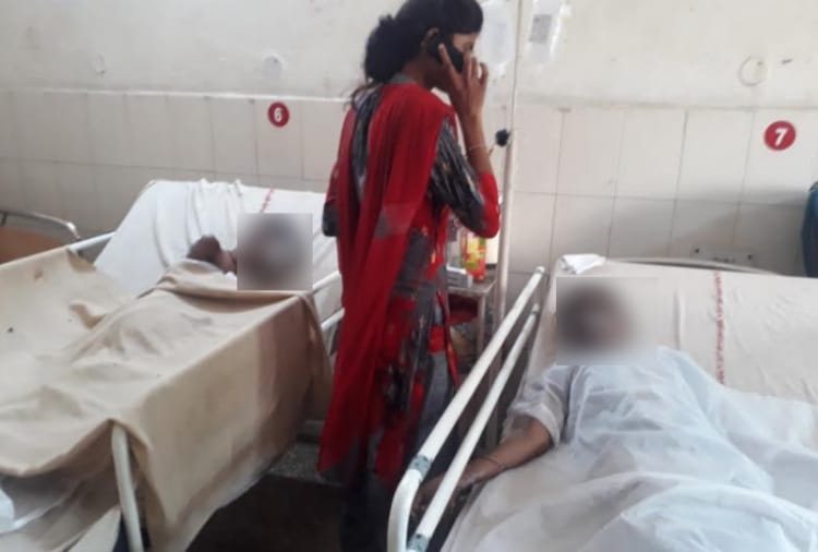 family burns in yamunanagar, couple killed, two children injured