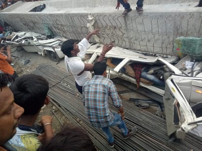 Varanasi flyover collapse accused engineers in jail 