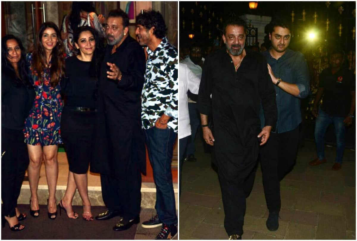 Sanjay Dutt birthday party at his home in bandra