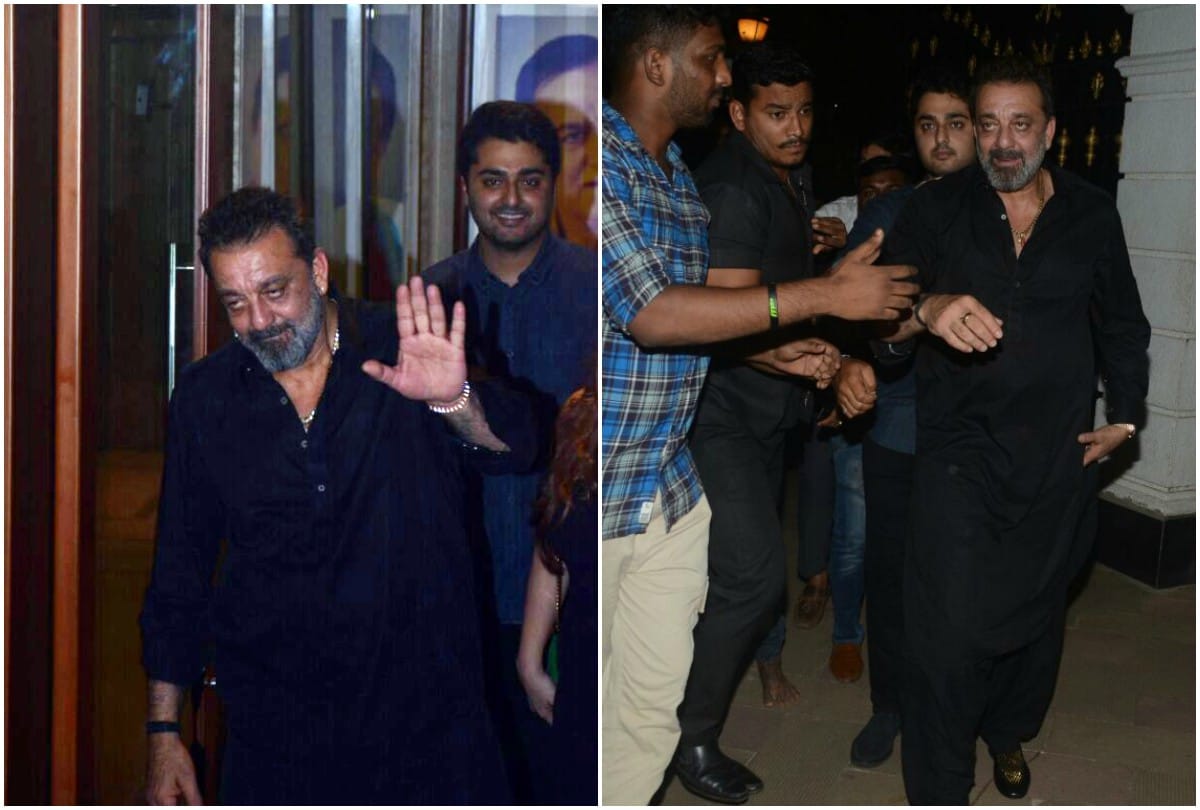 Sanjay Dutt birthday party at his home in bandra