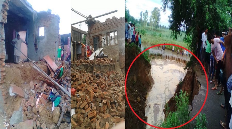 Heavy rains in Meerut, eight people killed, 154 houses collapsed