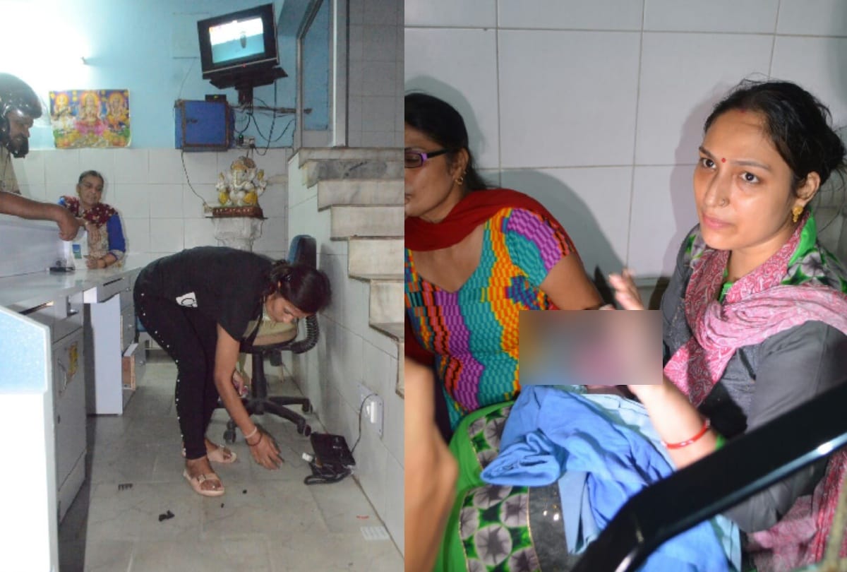 UP family Ruckus At the death of the child in hospital see in pictures