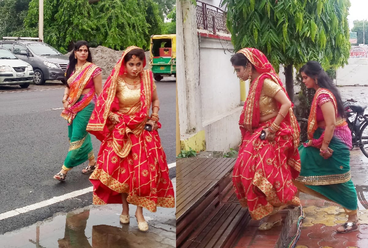Bollywood movie Saroj Ka Rishta shooting complete in meerut , actress dance a lot see in pics 