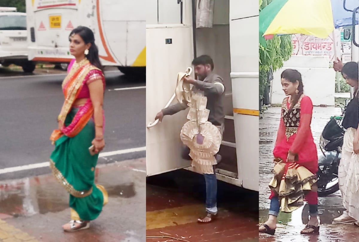 Bollywood movie Saroj Ka Rishta shooting complete in meerut , actress dance a lot see in pics 