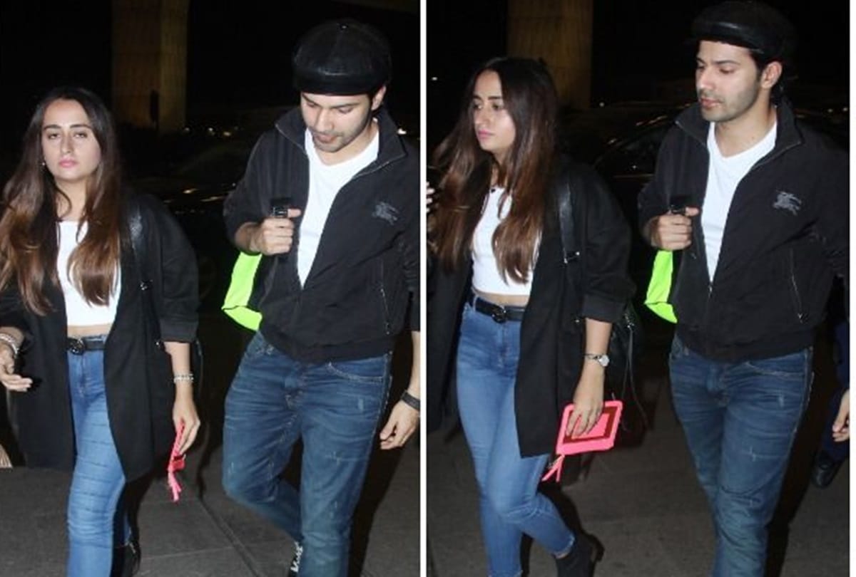 Varun Dhawan and his girlfriend Natasha Dalal back to mumbai