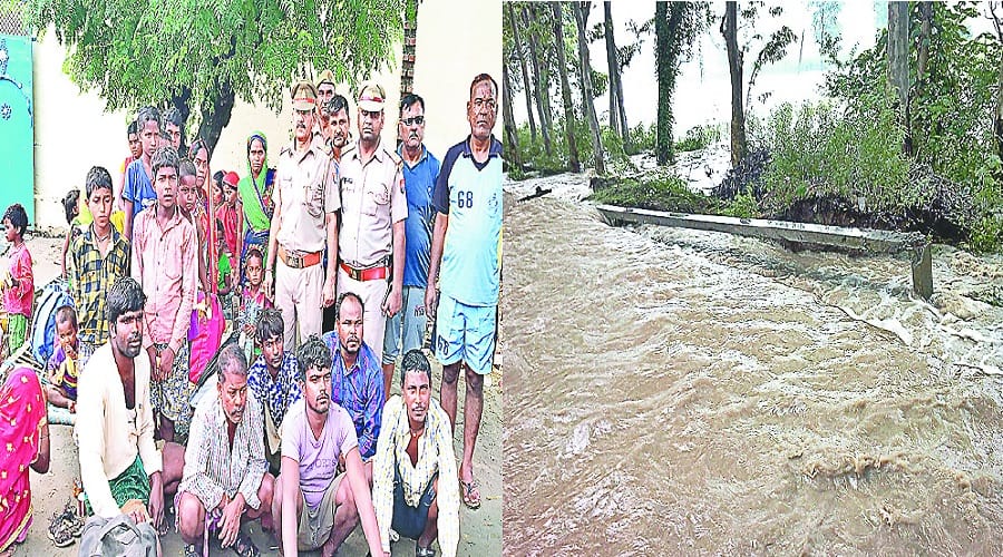 Flood situation in many cities of western UP, and PAC soldiers saved 24 people