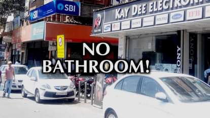 NO BATHROOM IN NOIDA ATTA MARKET