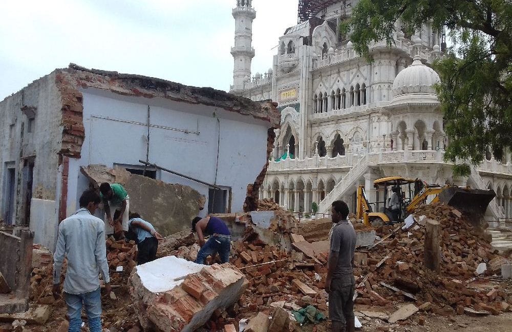 old room demolished from Swami Bagh Samadhi complex