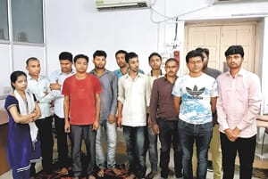Solver gang busted, 12 arrested in LT grade exam