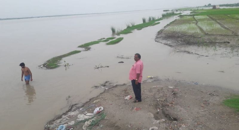 गंगा और काली नदी उफान पर, जगह-जगह कटान