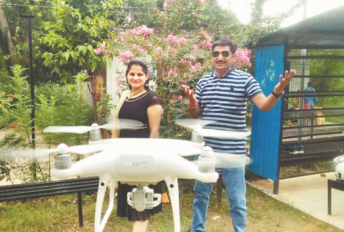 Lokgeet shooting with drone in kangra himachal pradesh