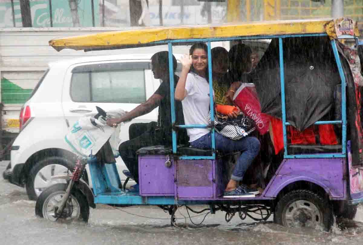 due to heavy rain people worried
