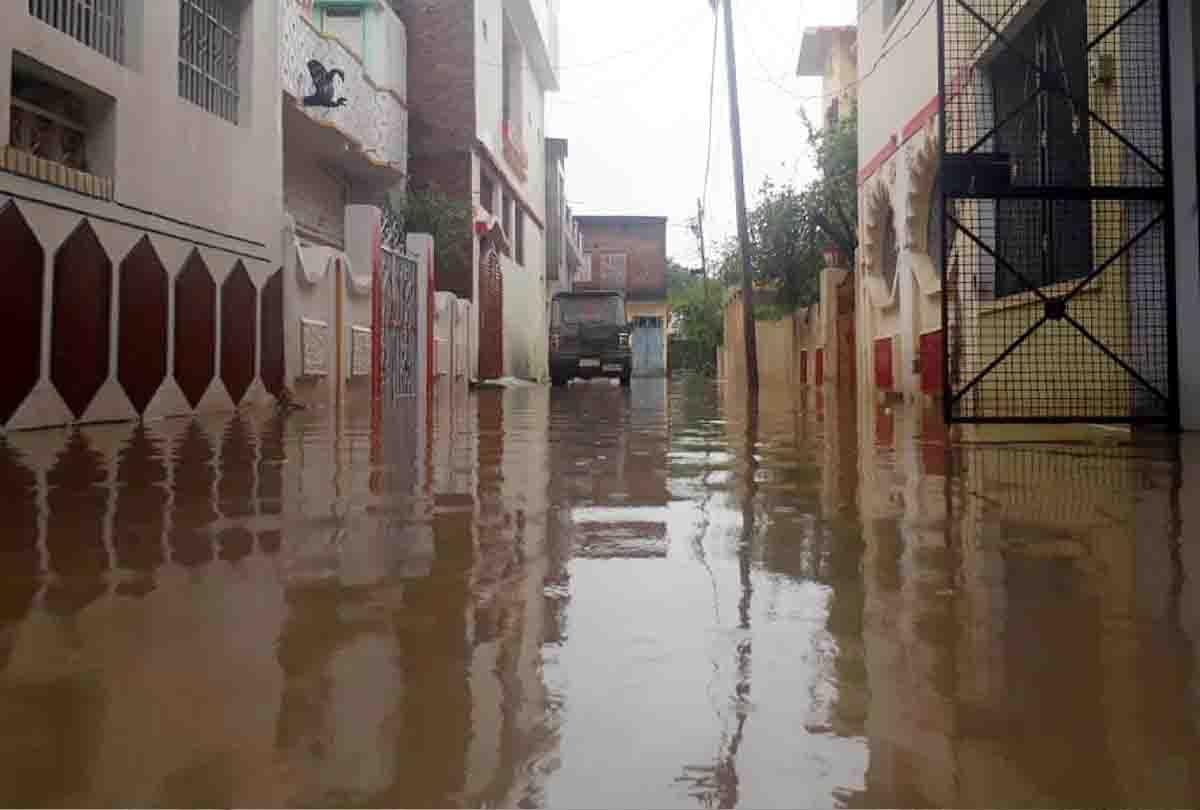due to heavy rain people worried