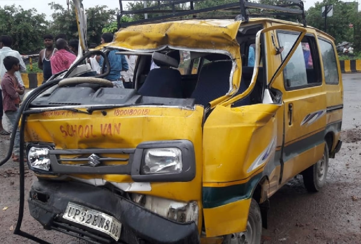 driver of dps school injured in an accident in lucknow