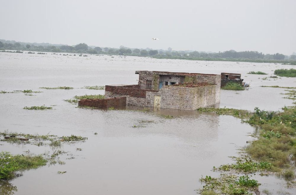 ganga water level down, problems increase for farmer