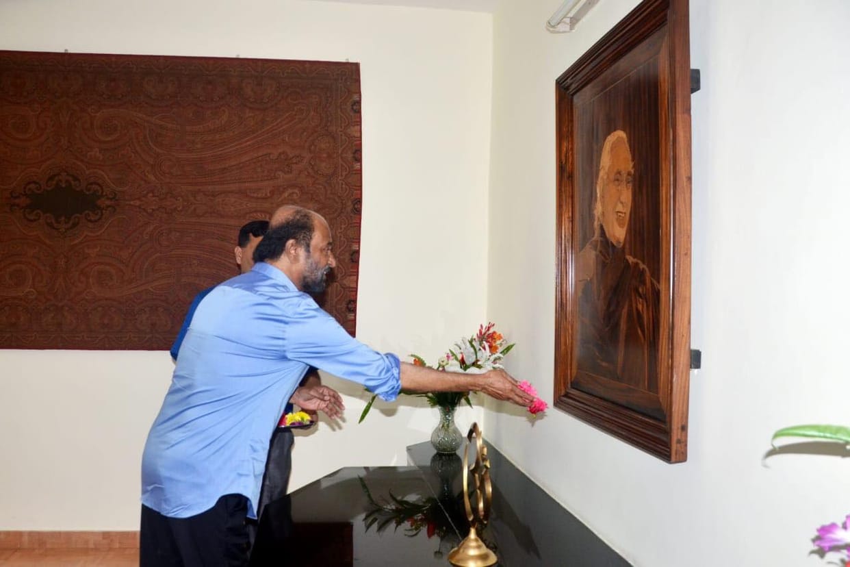 rajinikanth visit Swamiram Himalayan University 