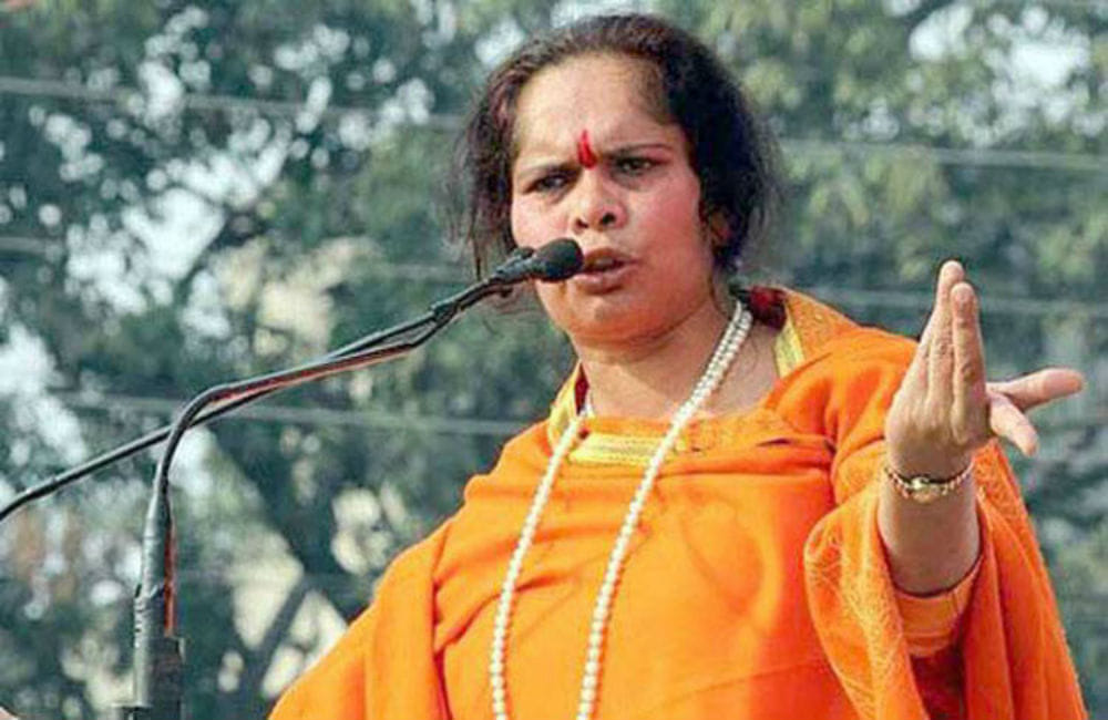only bjp can build ram mandir at ayodhya says sadhvi prachi
