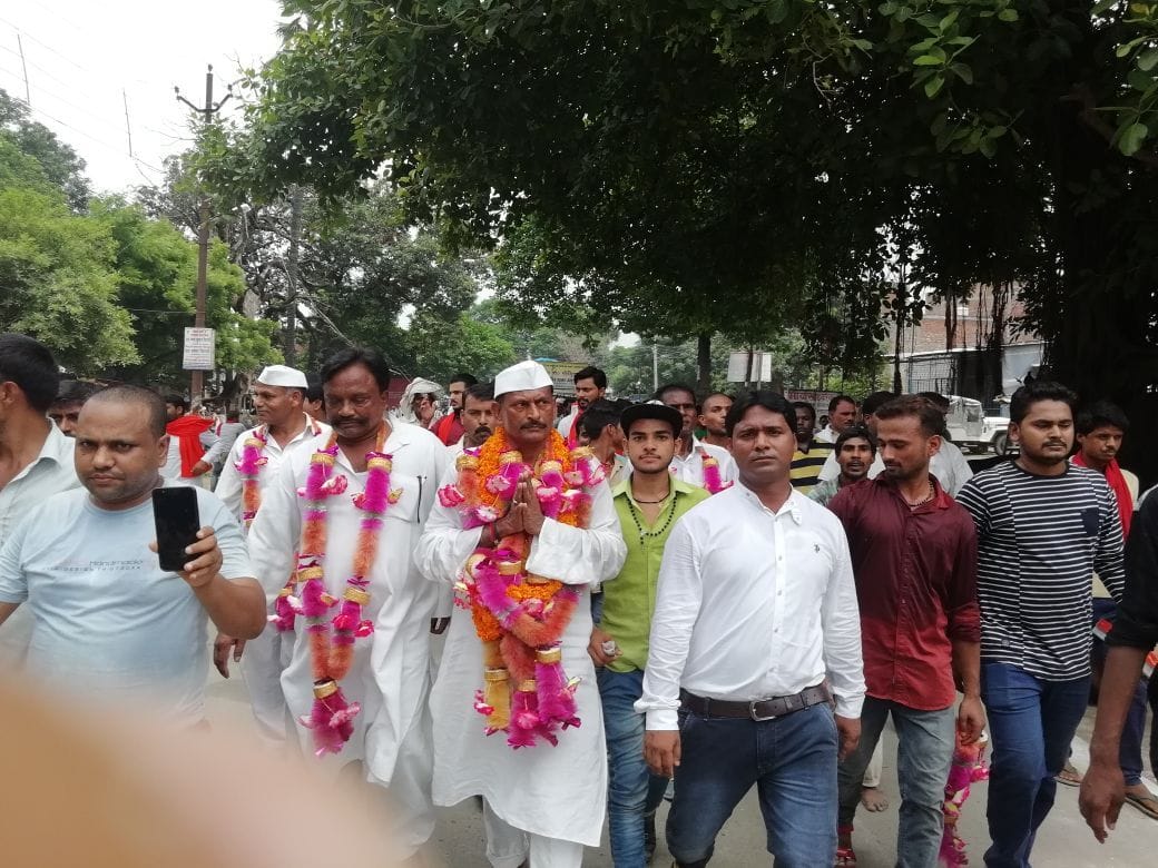 जिला बनाने की मांग को लेकर चेयर मैन ने शुरू किया पद यात्रा