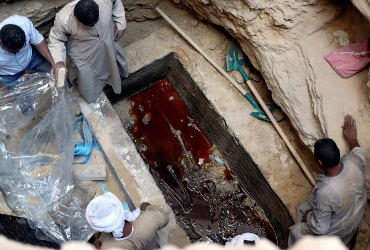 Why people want to drink liquid found In sarcophagus At Alexandria In Egypt
