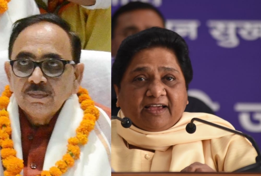 BJP replied back to mayawati's press conference.