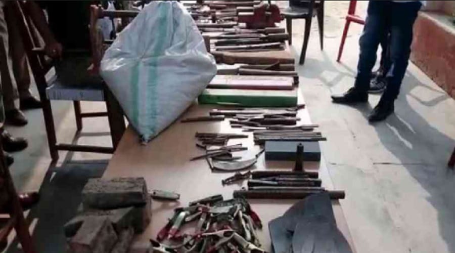 UP police has caught a tamancha factory, officials look surprised