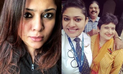 Air India pilot Ashrrita fulfilled her Air hostess mother's dream on her last service day