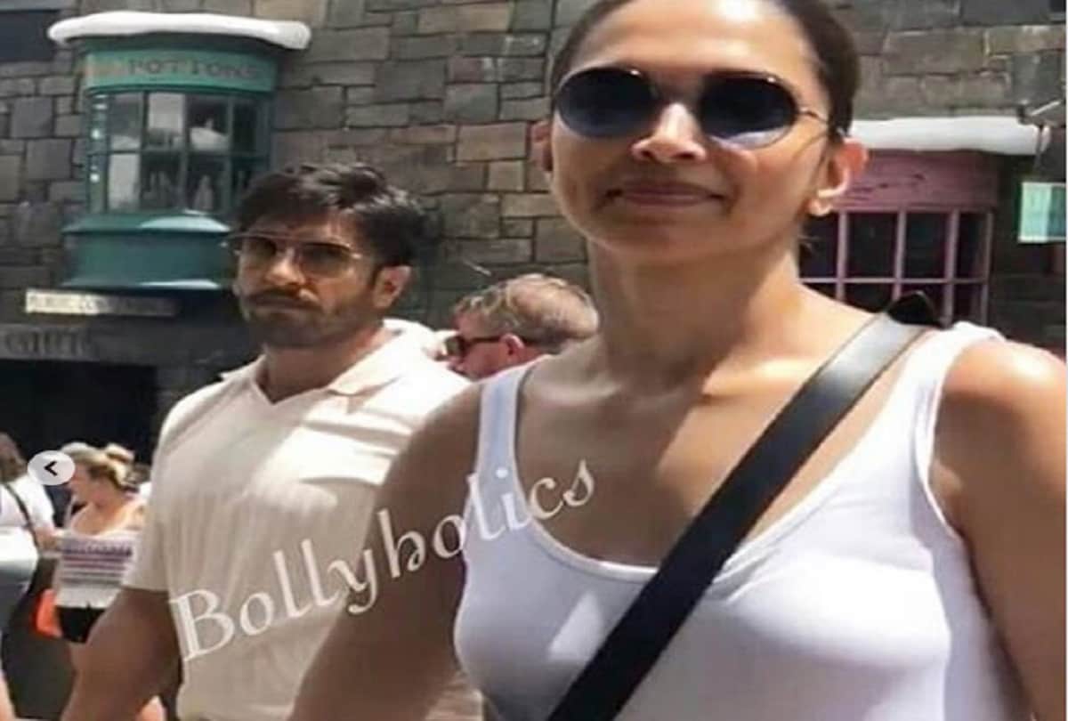 Deepika Padukone and Ranveer Singh spotted in Mumbai airport as they return from Florida 