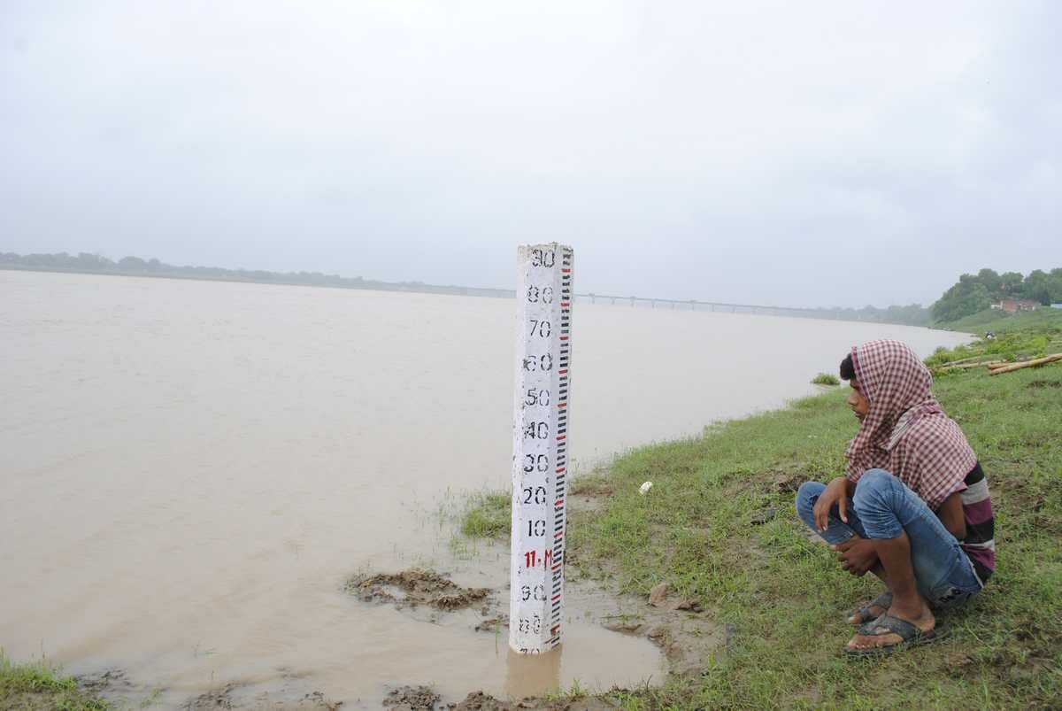 Ghaghra water level is in danger at azamgarh and mau
