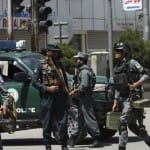Afghan security personnel in Kabul