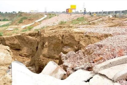  Agra Lucknow expressway damage in etawah and kannauj 