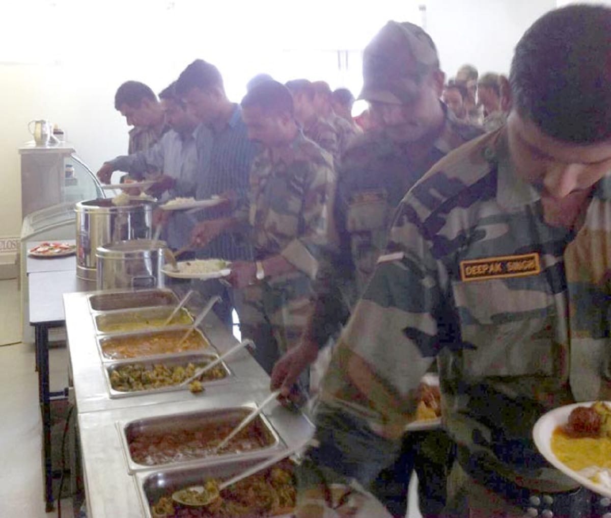 no matar paneer for dinner and chole bhature in snacks for CRPF jawans,Paramilitary forces