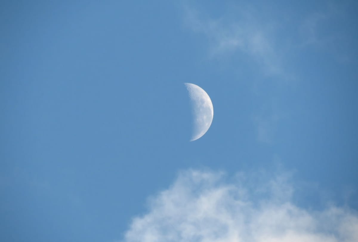 Till 4 august the moon will be visible during the day